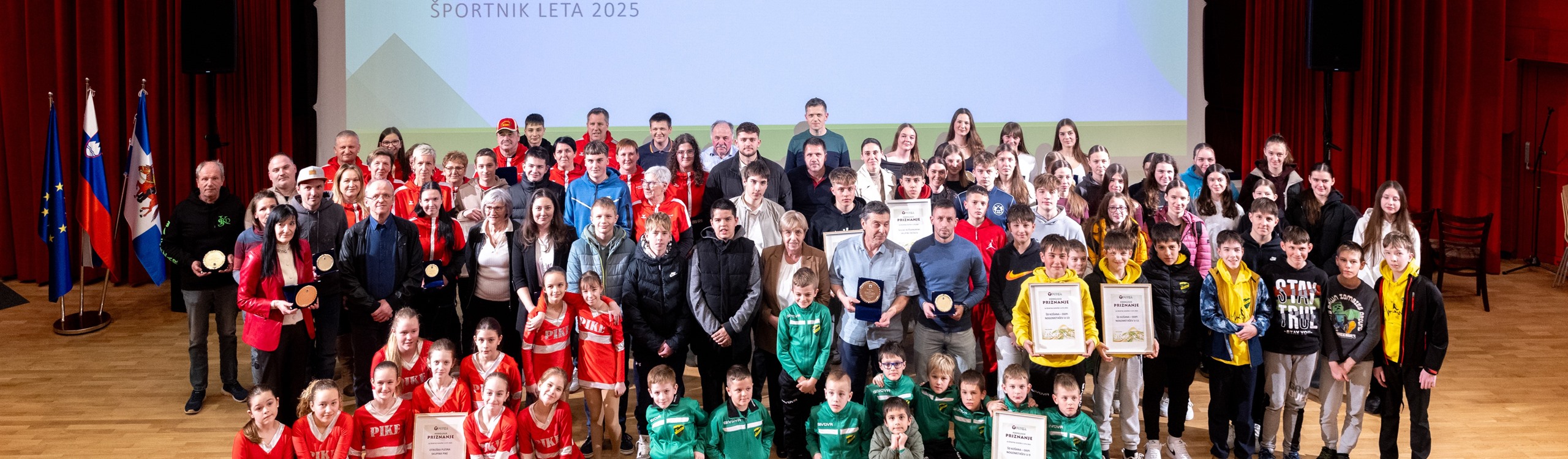 Prejemniki priznanj za športne dosežke v letu 2025
