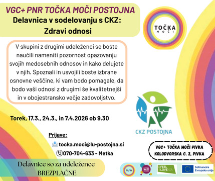Delavnica v sodelovanju s CKZ Zdravi odnosi 