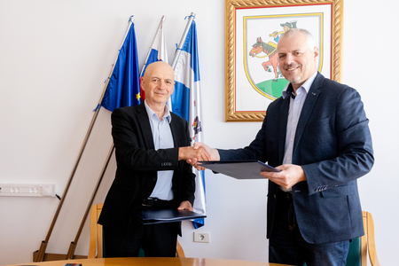 Župan Robert Smrdelj in Vlado Švab