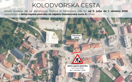 Delna zapora pločnika - Kolodvorska 