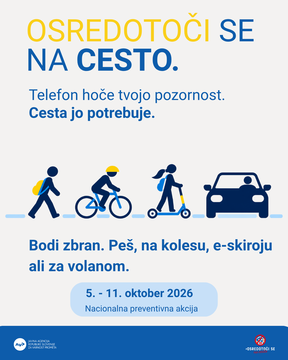 OSREDOTOČI SE NA CESTO grafika