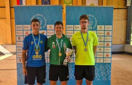Član balinarskega kluba Košana Žiga Moličnik mladinski državni prvak