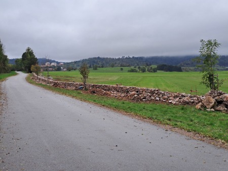 suhozid na cesti med Petelinjem in Slovensko vasjo