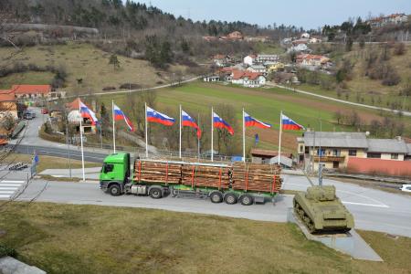 Prihod tovora s krakom elise v Park vojaške zgodovine (arhiv Parka vojaške zgodovine)