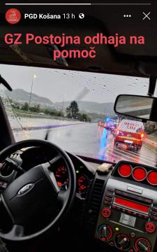 Objava PGD Košana